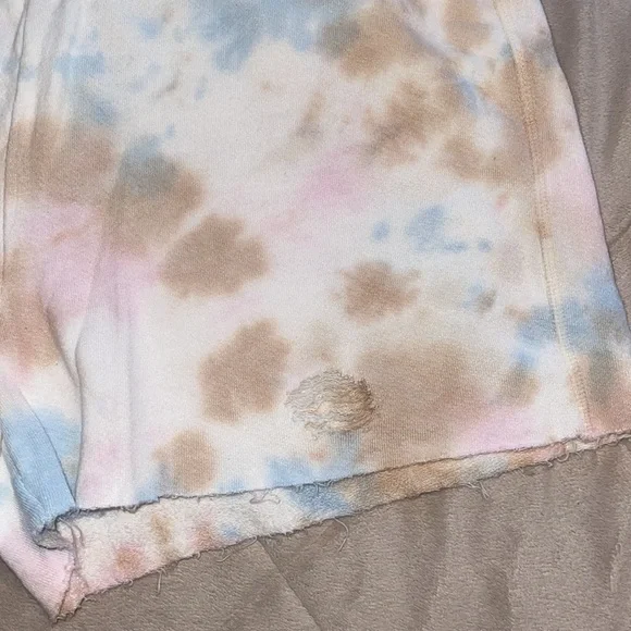 n:philanthropy Tie Dye Distressed Lounge Shorts - Picture 3 of 8